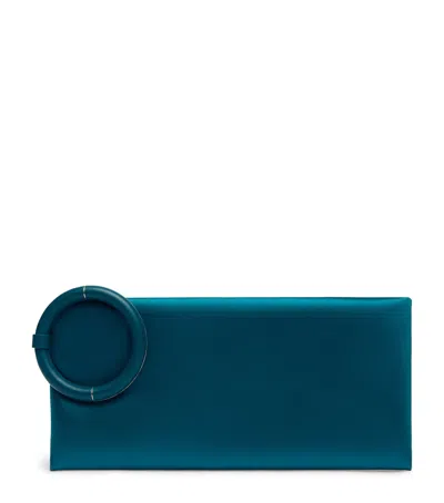 Tom Ford Satin Ring Clutch In Metallic