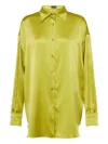 Tom Ford Pink Relaxed Shirt With Pointed Collar In Stretch Silk Woman