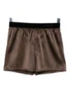 Tom Ford Satin Shorts In Brown