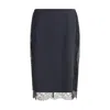 Tom Ford Women Silk Skirt With Lace Inserts