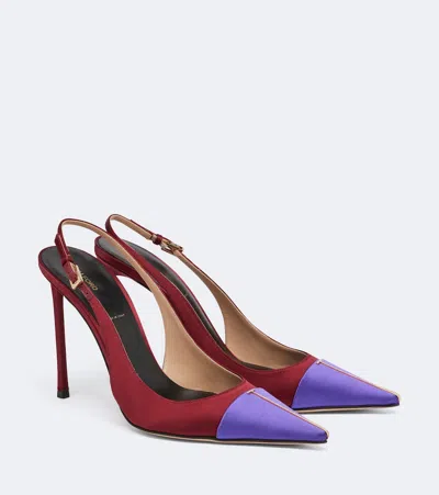 Tom Ford 105 Embellished Satin Pumps In Red