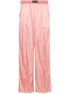 Tom Ford Elastic Waist Casual Pants In Pink