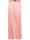 Tom Ford Elastic Waist Casual Pants In Pink