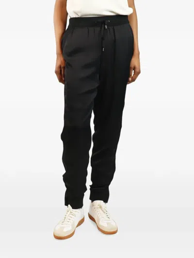 Pre-owned Tom Ford Satin-effect Track Pants In Black