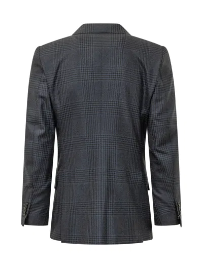 Tom Ford Sb Jacket Blazer For Fall/winter In Navy Multicolor