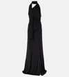 Tom Ford Scarf-detail One-shoulder Jersey Gown