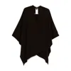 Tom Ford Cashmere Poncho Draped Design Mid-length In Black