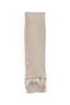Tom Ford Man Beige Scarves In White