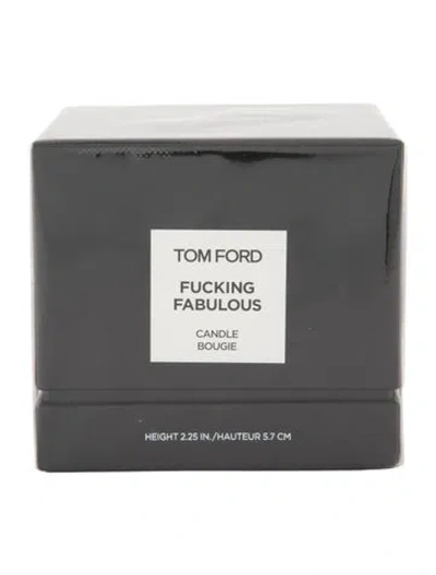 Pre-owned Tom Ford Scented Candle In Black