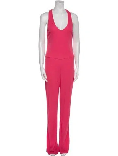 Pre-owned Tom Ford Scoop Neck Jumpsuit In Pink
