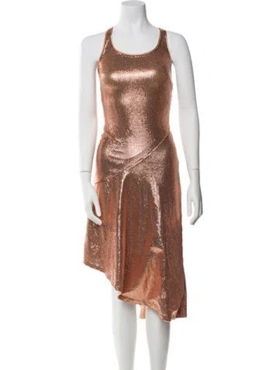 Pre-owned Tom Ford Scoop Neck Midi Length Dress