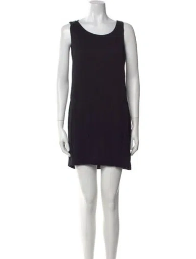 Pre-owned Tom Ford Scoop Neck Mini Dress In Black