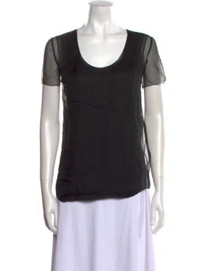 Pre-owned Tom Ford Scoop Neck Short Sleeve T-shirt In Black