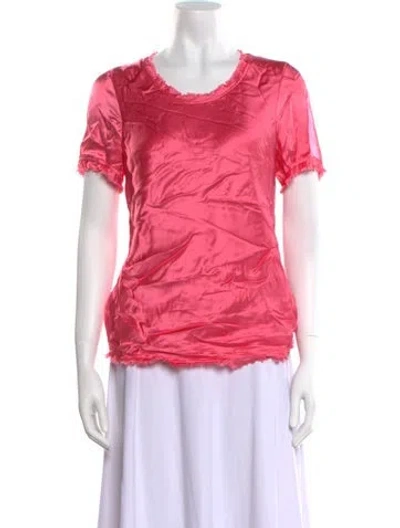 Pre-owned Tom Ford Scoop Neck Short Sleeve T-shirt In Pink