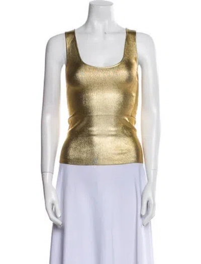 Pre-owned Tom Ford Scoop Neck Sleeveless Crop Top