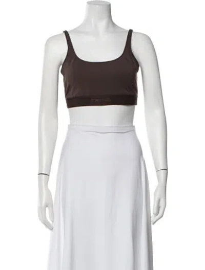 Pre-owned Tom Ford Scoop Neck Sleeveless Sports Bra In Neutrals