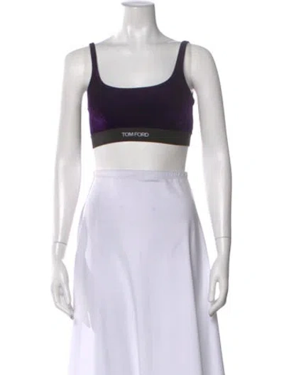 Pre-owned Tom Ford Scoop Neck Sleeveless Sports Bra W/ Tags In Neutral