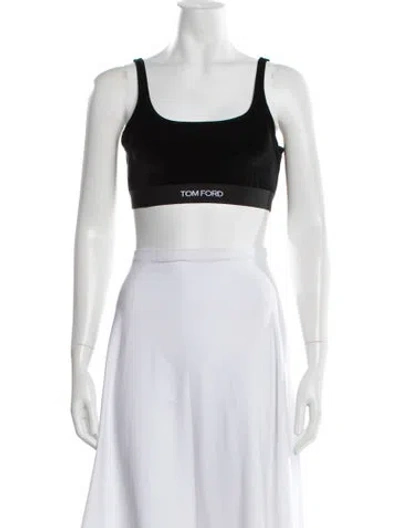 Pre-owned Tom Ford Scoop Neck Sleeveless Sports Bra W/ Tags In Neutrals