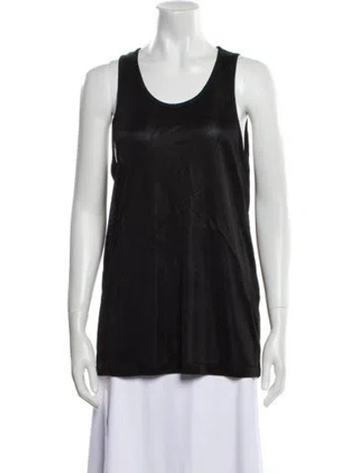 Pre-owned Tom Ford Scoop Neck Sleeveless Top In Black