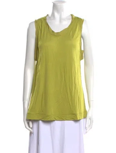 Pre-owned Tom Ford Scoop Neck Sleeveless Top In Green
