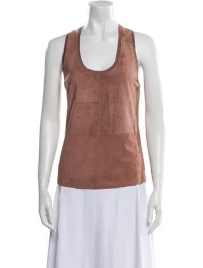 Pre-owned Tom Ford Scoop Neck Sleeveless Top In Neutral