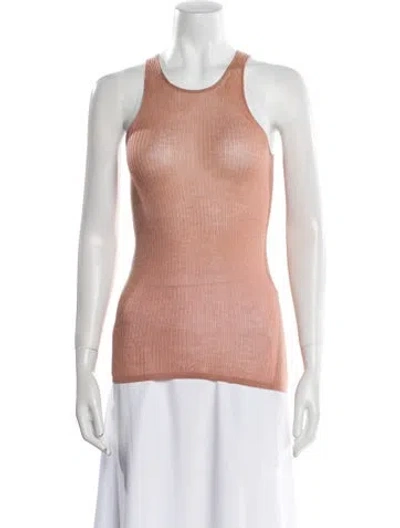 Pre-owned Tom Ford Scoop Neck Sleeveless Top In Neutral