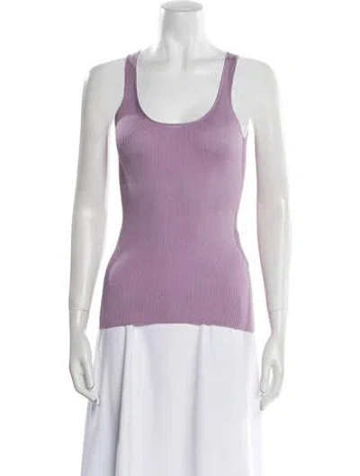 Pre-owned Tom Ford Scoop Neck Sleeveless Top In Purple