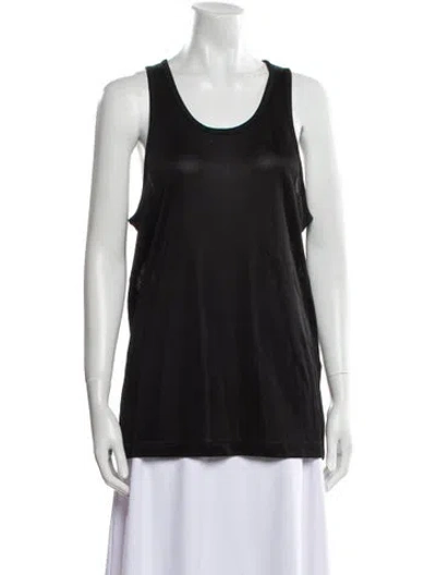 Pre-owned Tom Ford Scoop Neck Sleeveless Top W/ Tags In Black