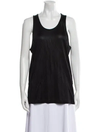 Pre-owned Tom Ford Scoop Neck Sleeveless Top W/ Tags In Black