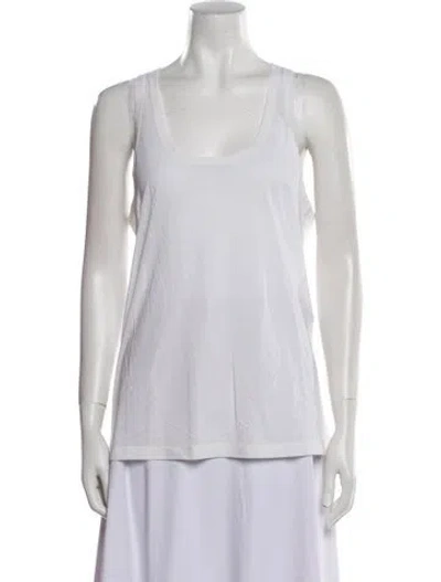 Pre-owned Tom Ford Scoop Neck Sleeveless Top W/ Tags In Neutral