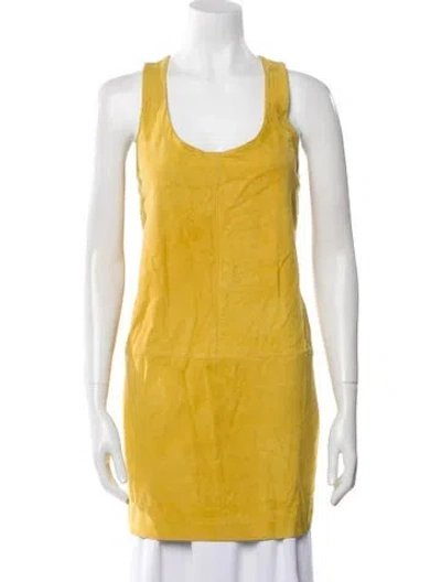 Pre-owned Tom Ford Scoop Neck Sleeveless Tunic In Yellow