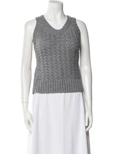 Pre-owned Tom Ford Scoop Neck Sweater In Gray