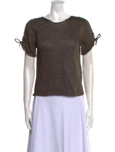 Pre-owned Tom Ford Scoop Neck Sweater In Green