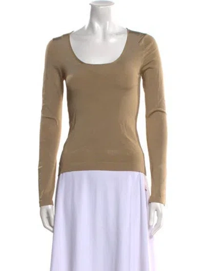 Pre-owned Tom Ford Scoop Neck Sweater In Neutral