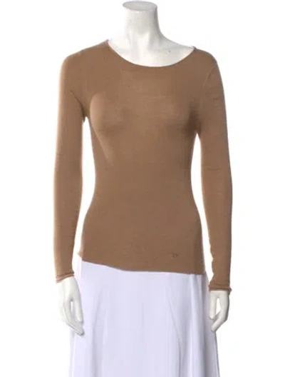 Pre-owned Tom Ford Scoop Neck Sweater In Neutral