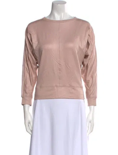 Pre-owned Tom Ford Scoop Neck Three-quarter Sleeve Sweatshirt In Pink