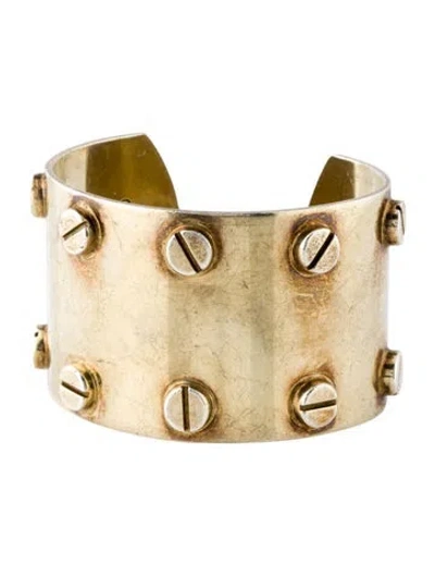 Pre-owned Tom Ford Screw Cuff Bracelet, 7" In Multi