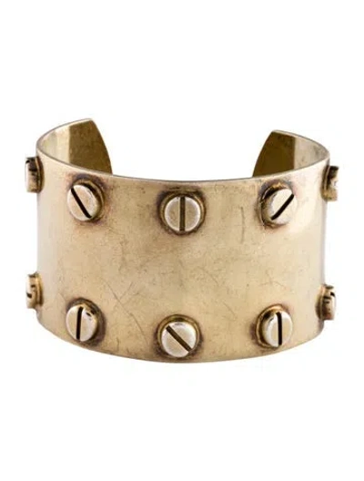 Pre-owned Tom Ford Screw Cuff Bracelet, 7" In Multi