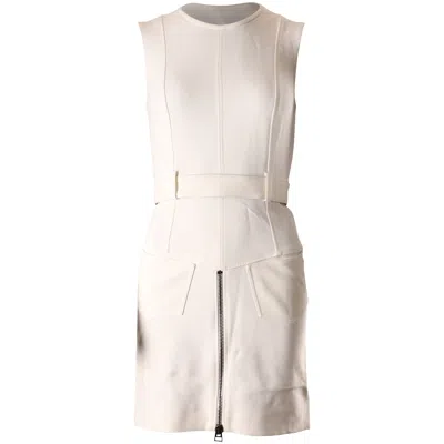 Tom Ford Seamed Cady Sheath Dress In White Viscose