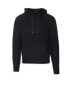 Tom Ford Men Seamless Cashmere Hoodie In Black