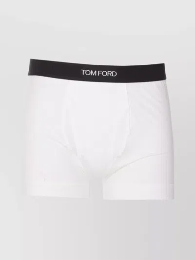 Tom Ford Seamless Boxer Style Underwear With Elastic Waistband In Blue