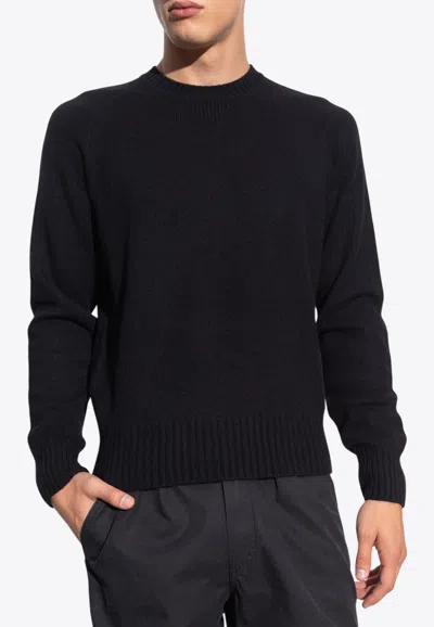 Tom Ford Seamless Cashmere Crewneck Jumper In Black