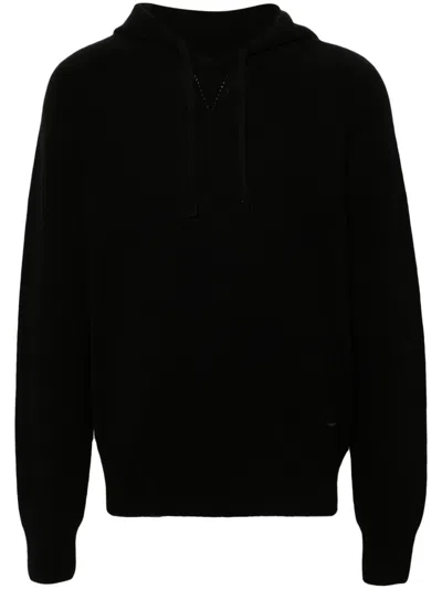 Tom Ford Seamless Cashmere Hoodie In Black