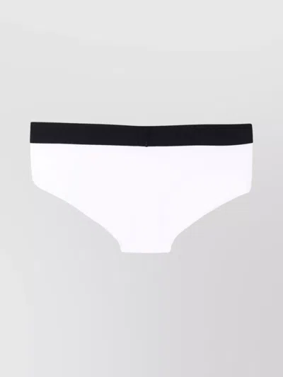 Tom Ford Seamless Elastic Waistband Boy Shorts In White