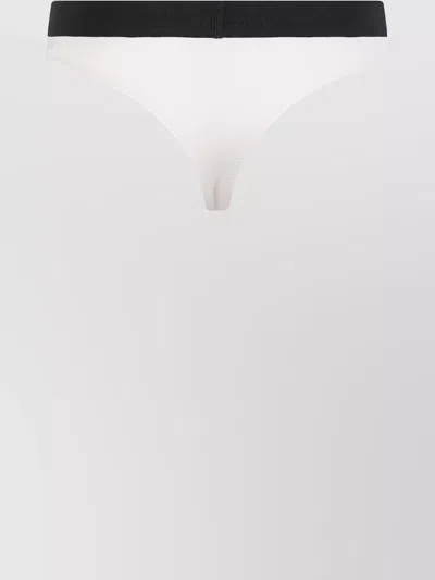 Tom Ford Seamless Elastic Waistband Panties In White