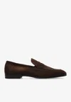 Tom Ford Sean Suede Loafers In Brown