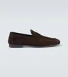 Tom Ford Sean Suede Penny Loafers In Brown