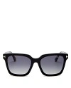 Tom Ford Lucia Polarized Smoke Cat Eye Ladies Sunglasses Ft1087 01d 54 In Black/smoke