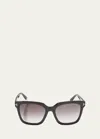 Tom Ford Selby Square Acetate Sunglasses In Black / Grey
