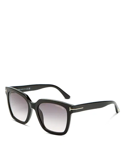 Tom Ford Selby Square Sunglasses, 55mm In Neutral